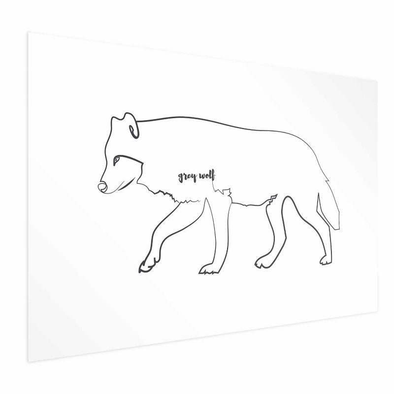 Plakat Artgeist Wilk 60x40 cm bez ramy bez marginesu 1 szt