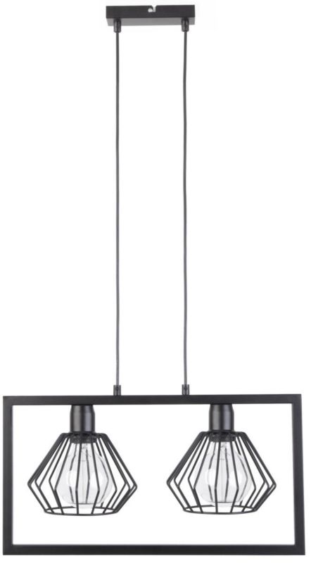 Lampa wisząca Sigma Lighting Saga 4047 czarna dekoracyjna 2xE27 x 1 szt.