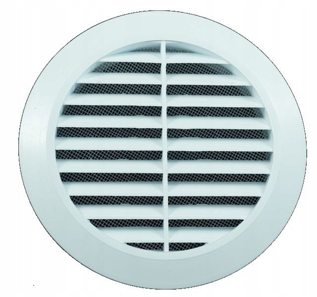 Kratka FEINZ Wentylacyjna Okrągła Z Siatką Fi 125Mm Biel 1 szt.