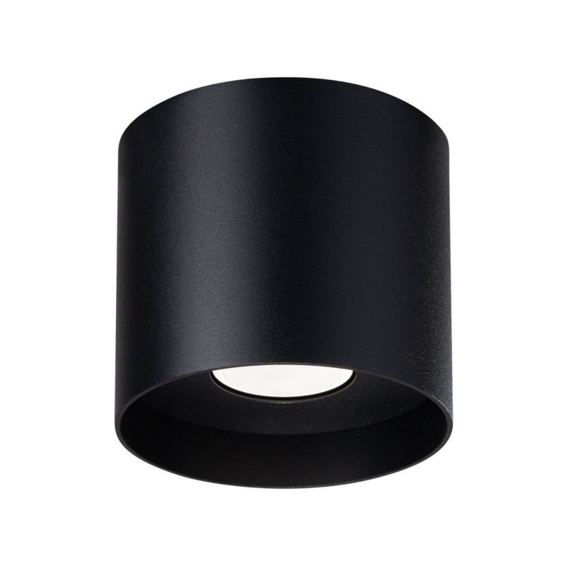 Spot reflektor natynkowy Sollux Lighting MIKA czarny 1xGU10x10W wym:11x12x12cm IP20 -1 szt.
