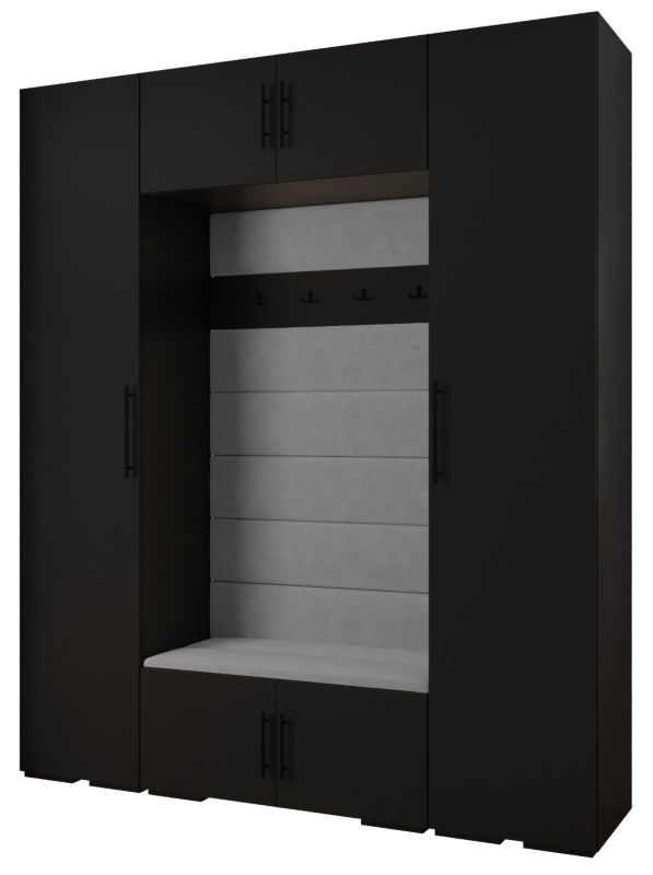 Garderoba do przedpokoju Abiks INOVA 3 Z13 czarny+czarny+manila16 1 szt.
