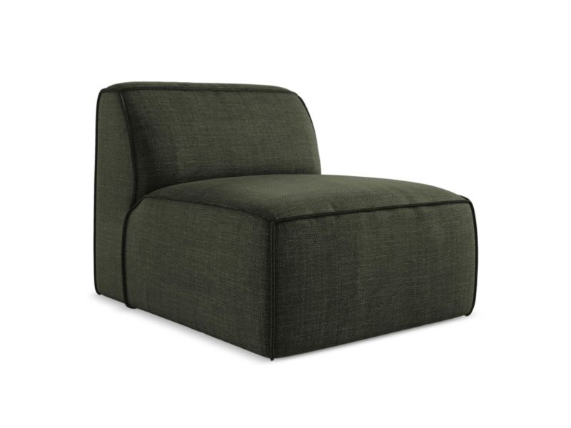 Moduł LaMiaSofa MELISSA z tkaniny strukturalnej 80x102 cm oliwkowy 1 szt.