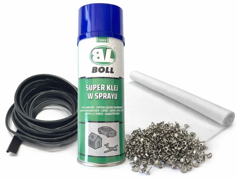 Akcesoria Kompletny zestaw Klej Pinezki Kedra Mata Ultrasonic do montażu Tapicerki drzwiowej - 1kpl.