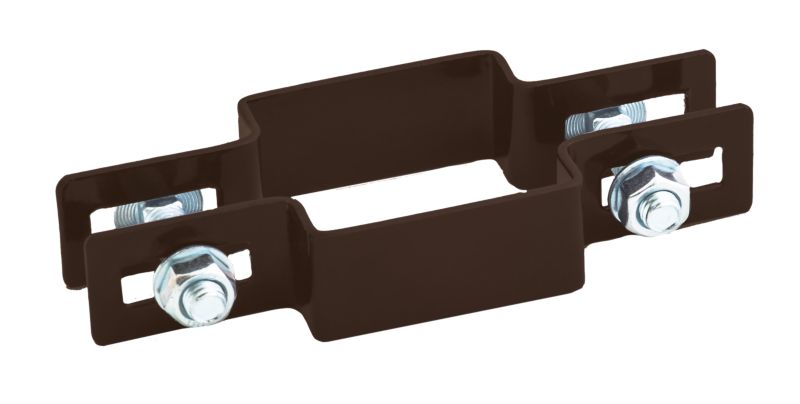 Obejma pośrednia 50 x 50 mm ZN+RAL8017