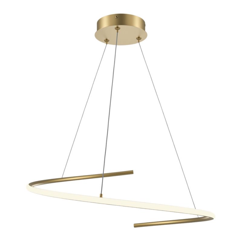 Lampa wisząca Maytoni Curve 5029 mosiężny nowoczesna wbudowany LED 31W 1 szt.