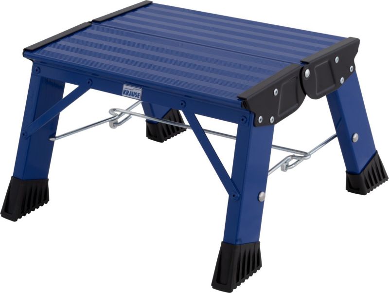 Schodek składany KRAUSE Treppy 1x1, niebieski 1 szt.