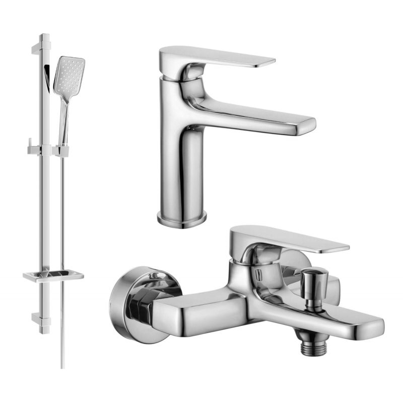 Zestaw wannowy Mexen Lynx chrom 745903DQ40-00 1 szt.