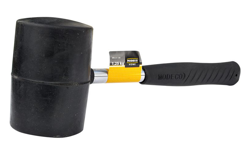 Młotek gumowy Home Tools duży 0,45kg trzonek metalowy - etykieta - 1 szt.