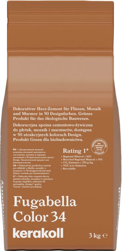 Fuga Kerakoll Fugabella Color 34 3 kg