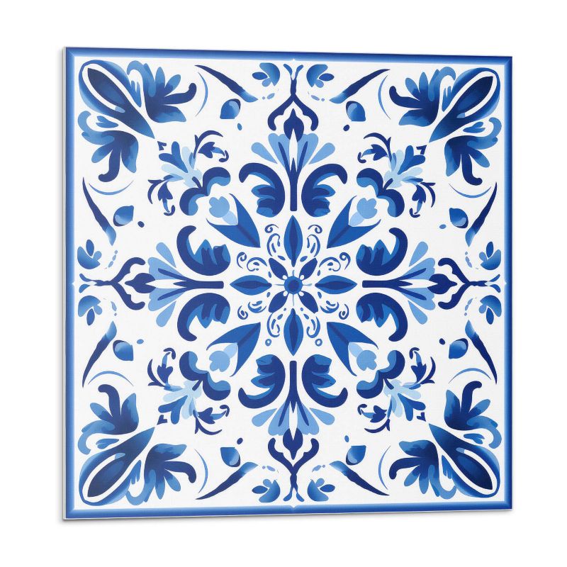 Kafelki samoprzylepne Wallfluent 50x50 cm Symetryczne kwiaty w harmonii 4 szt.