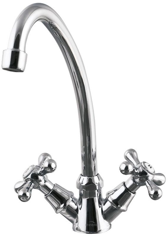 Bateria umywalkowa Invena Roma dwuuchwytowa chrom, ruchoma wylewka, 1 szt.