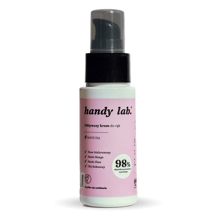 handy lab. Odżywczy krem do rąk White Tea, 50ml