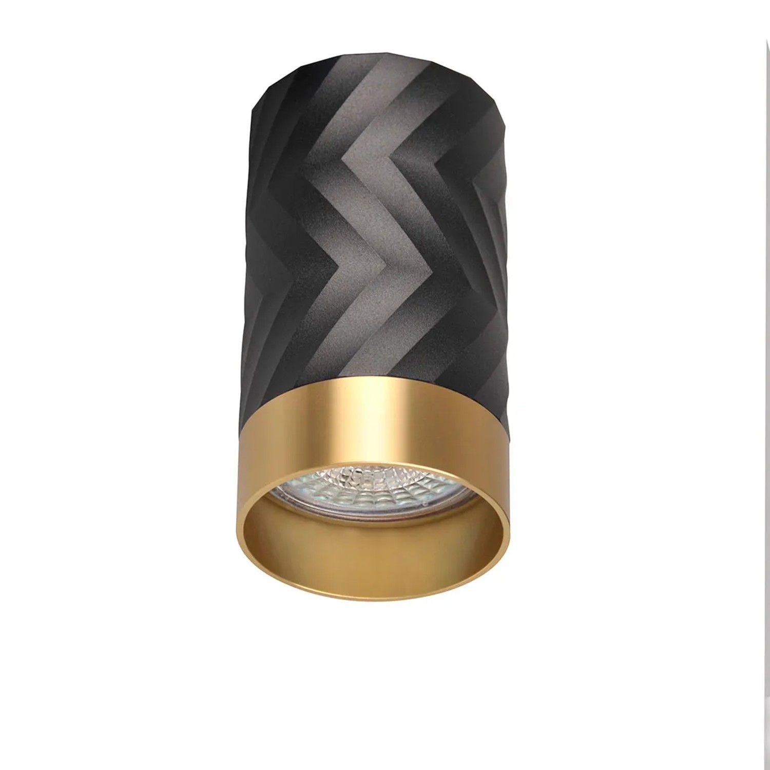 Goldlux Oprawa natynkowa ARRAS 10 cm 1xGU10 czarno-złota