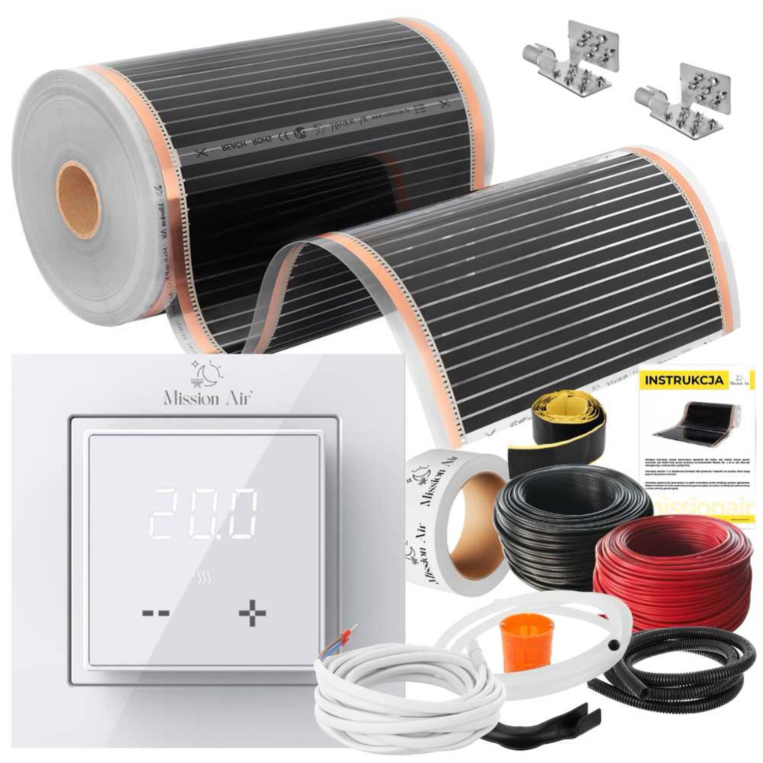 Mission Air Zestaw na podczerwień Silver 50cm +Aries White 1m2