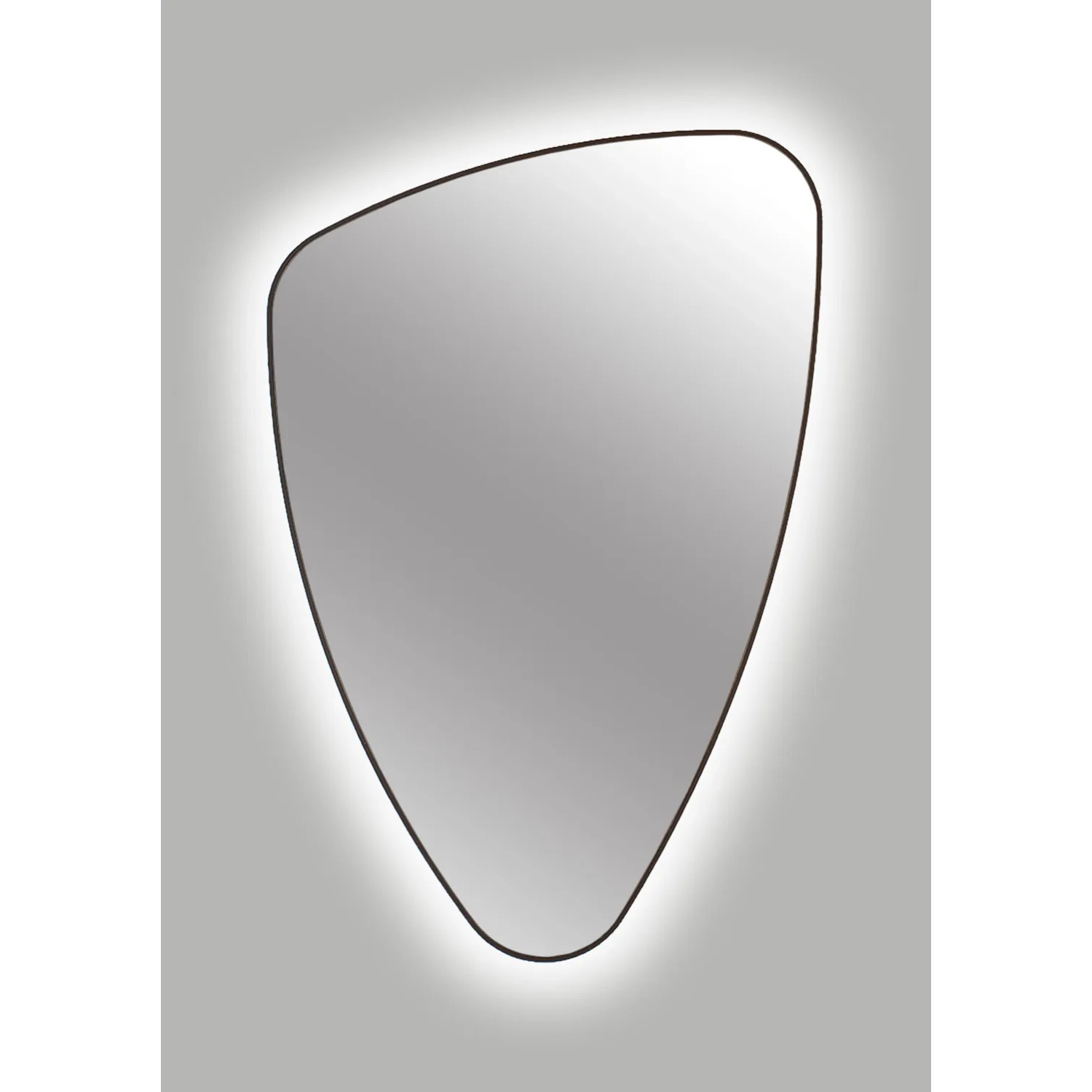 Lustro z LED Organic Line backlight czarna rama 90x60