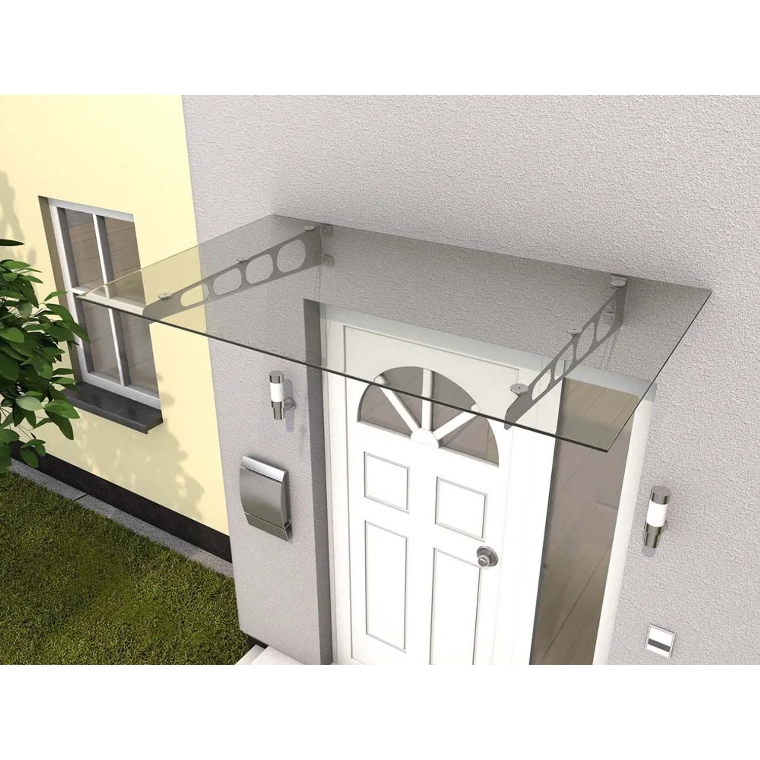 Gutta Zadaszenie HD/LT glas stal kwasoodporna szkło laminowane 140x90x16 cm