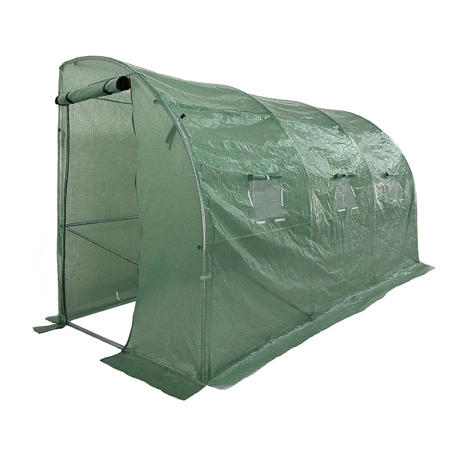 Tunel foliowy przyścienny zielony - 4 x 1,5 m