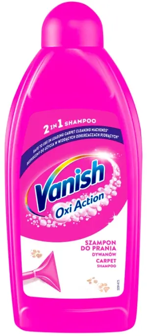 Szampon do dywanów i tapicerki Vanish, do prania mechanicznego, 500 ml