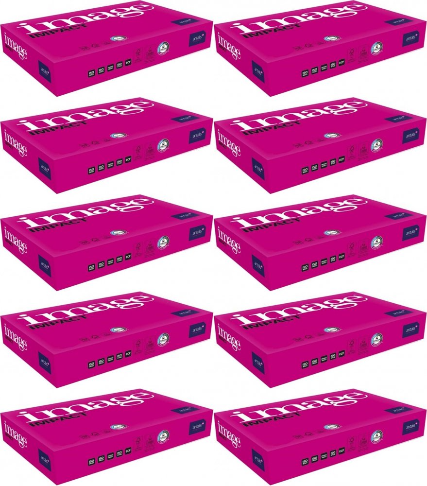 10x Papier ksero Image Impact, A5, 160g/m2, 250 arkuszy, biały