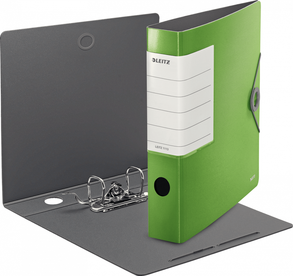 Segregator Leitz Active Solid 180°, A4, 62 mm, do 350 kartek zielony