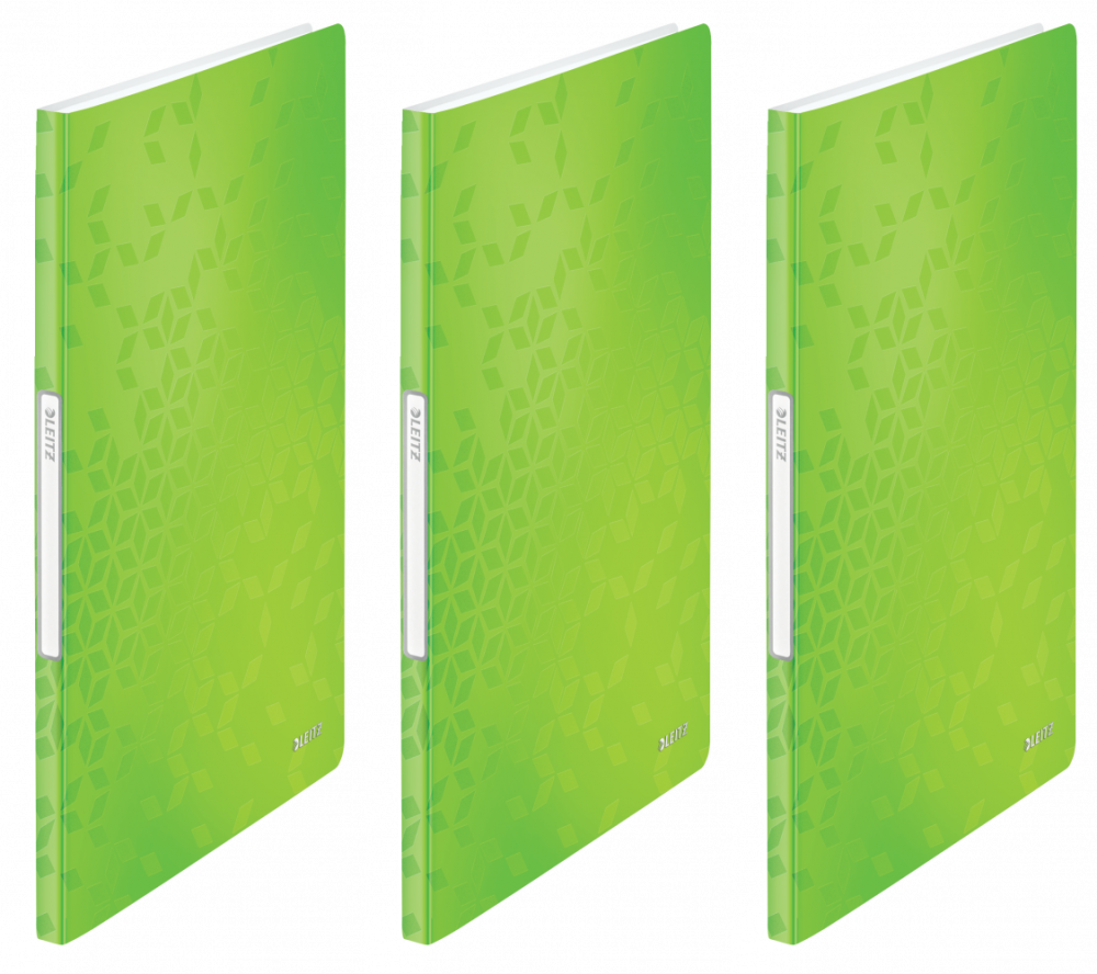 3x Album ofertowy Leitz Wow, A4, 20 koszulek, zielony