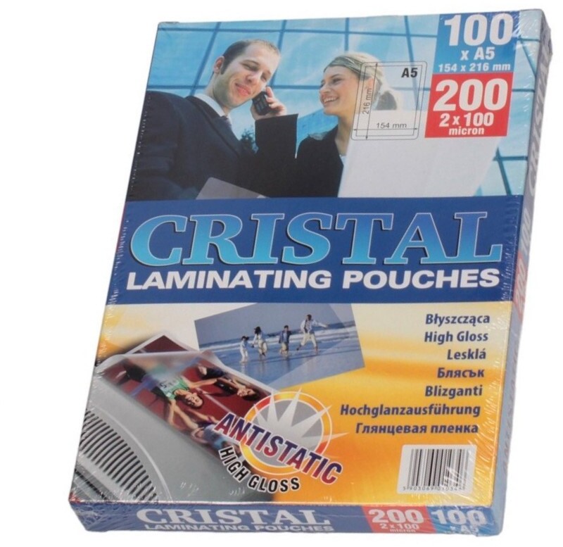 Folia do laminowania Argo, 154x216mm, A5, 2x100 μm, antystatyczna, 100 sztuk