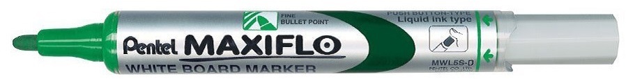 Marker suchościeralny Pentel Maxiflo MWL5S, okrągła, 4mm, zielony
