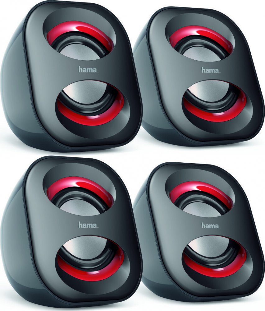 2x Głośniki Hama Sonic Mobil 183, czarny