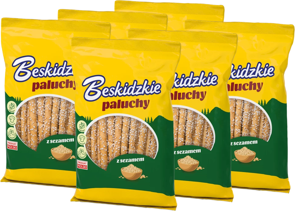 6x Paluchy Beskidzkie, z sezamem, 100g