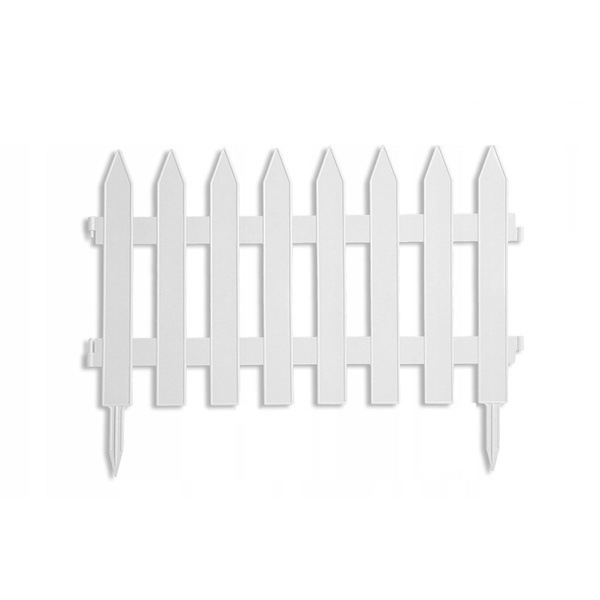 Płotek ogrodowy biały 35x320cm