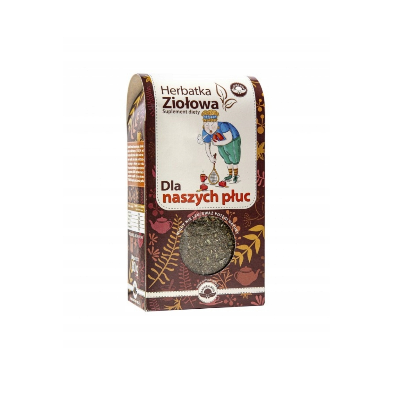 Natura wita - herbatka ziołowa, dla naszych płuc, 80 g