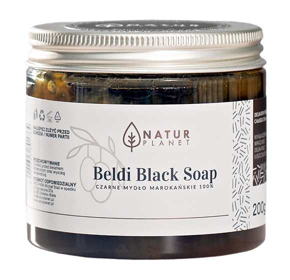 Natur planet - czarne mydło marokańskie, 200 g