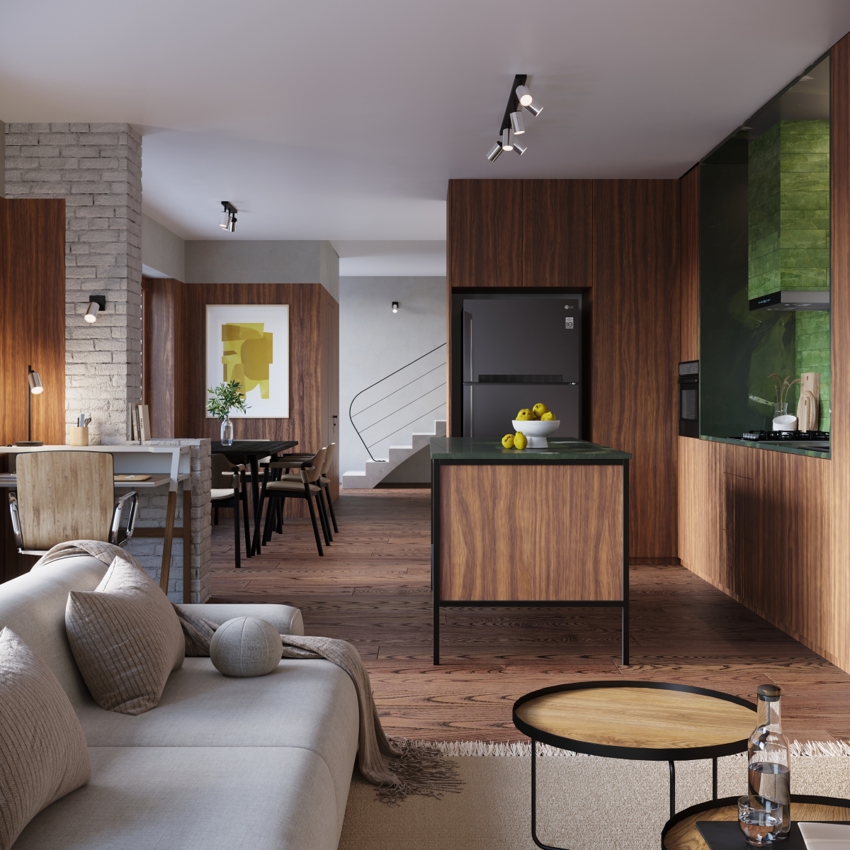 Sollux Lighting Winx lampa podsufitowa 3x10 W czarna-chrom SL.1369