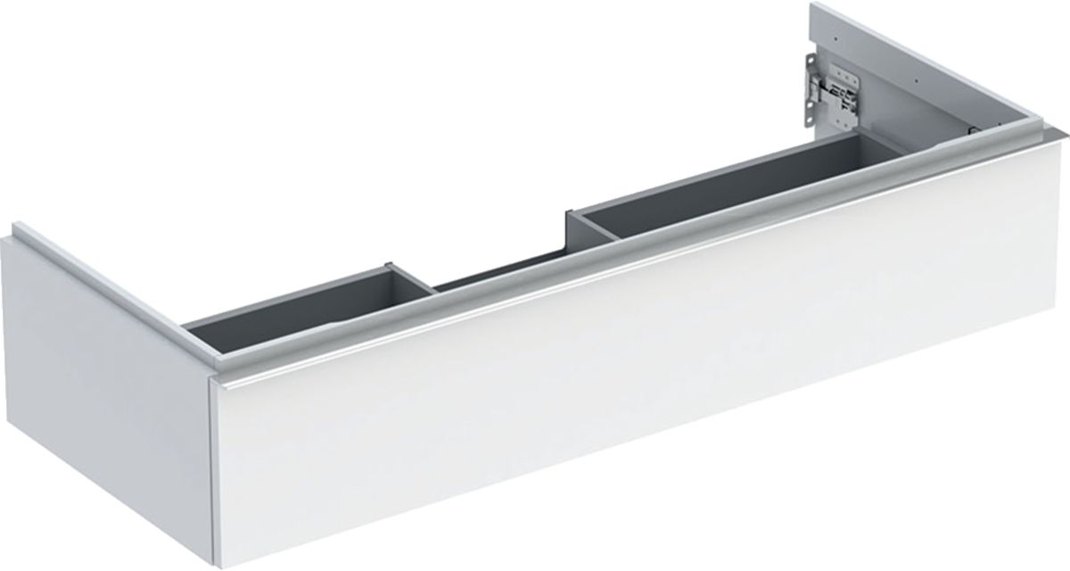 Geberit iCon szafka 118,4 cm podumywalkowa wisząca biały połysk/chrom 502.313.01.2