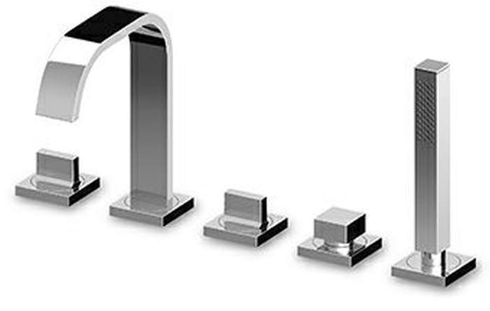 Zucchetti Aguablu bateria wannowo-prysznicowa 5-otworowa chrom ZA5475