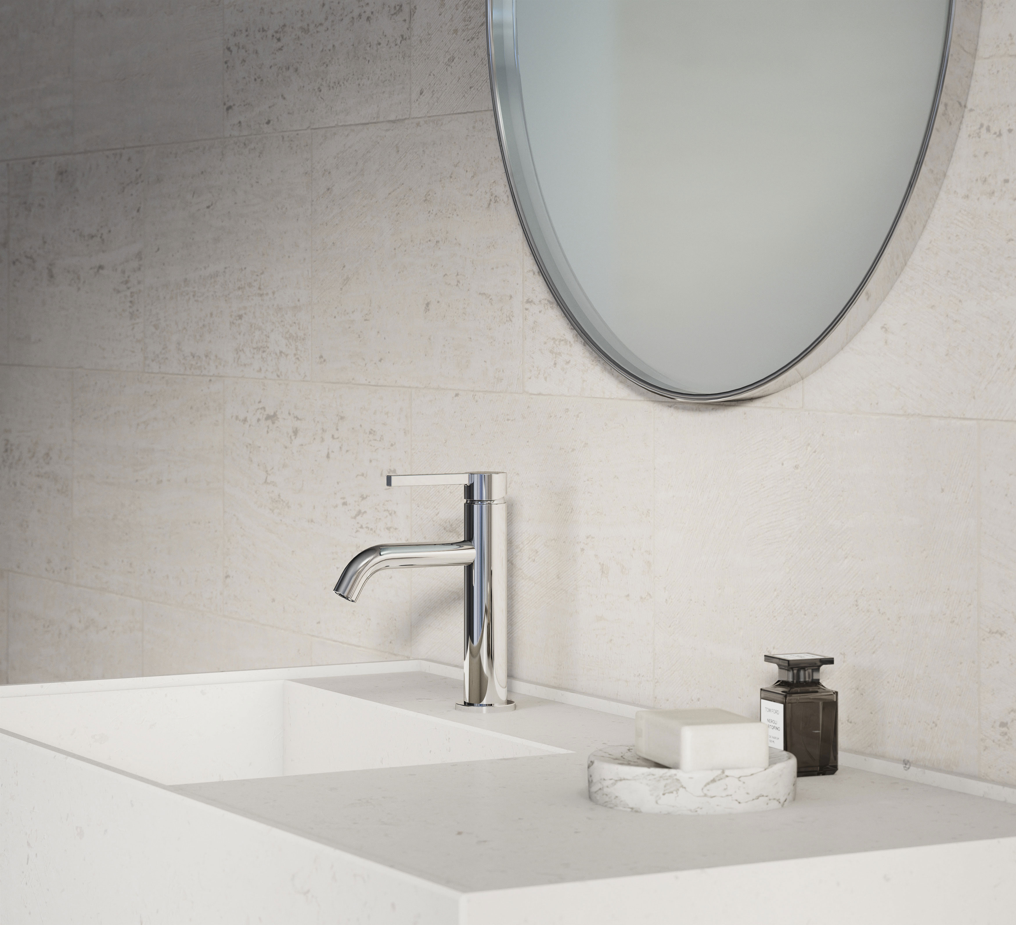 Kludi Nova Fonte bateria umywalkowa stojąca chrom 200260515