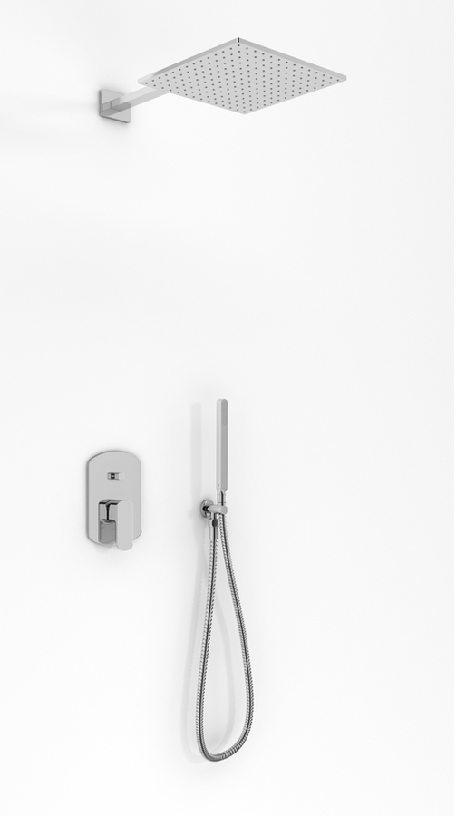 Kohlman Foxal zestaw prysznicowy podtynkowy z deszczownicą 30 cm chrom QW210FQ30