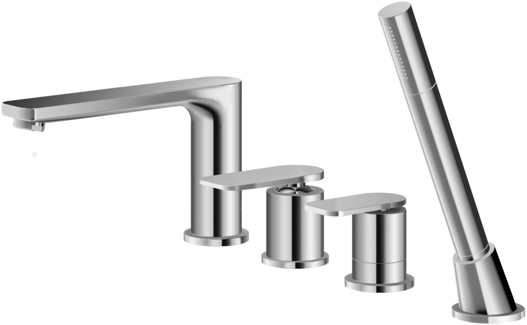 Kohlman Wexpo bateria wannowo-prysznicowa 4-otworowa chrom QB244W