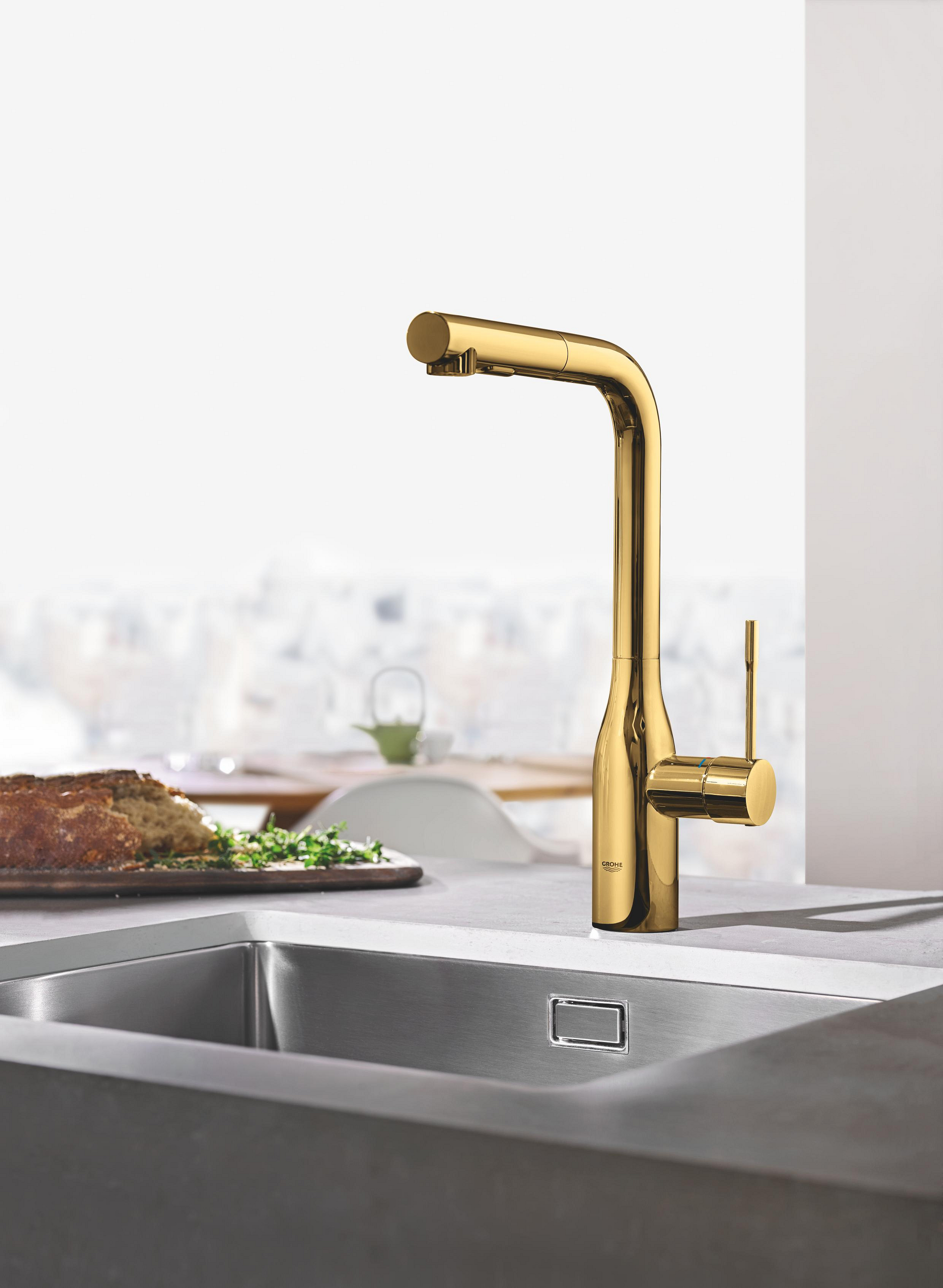 Grohe Essence bateria kuchenna stojąca Cool Sunrise 30270GL0