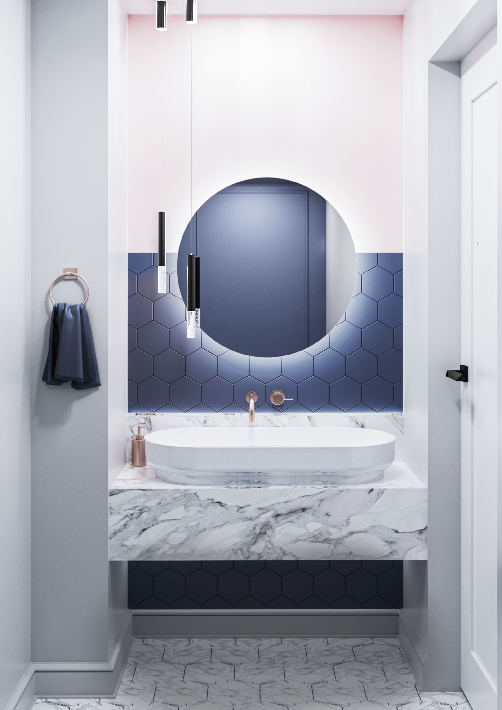 Miraggio Marta umywalka 90x42 cm nablatowa owalna biały połysk 0000692