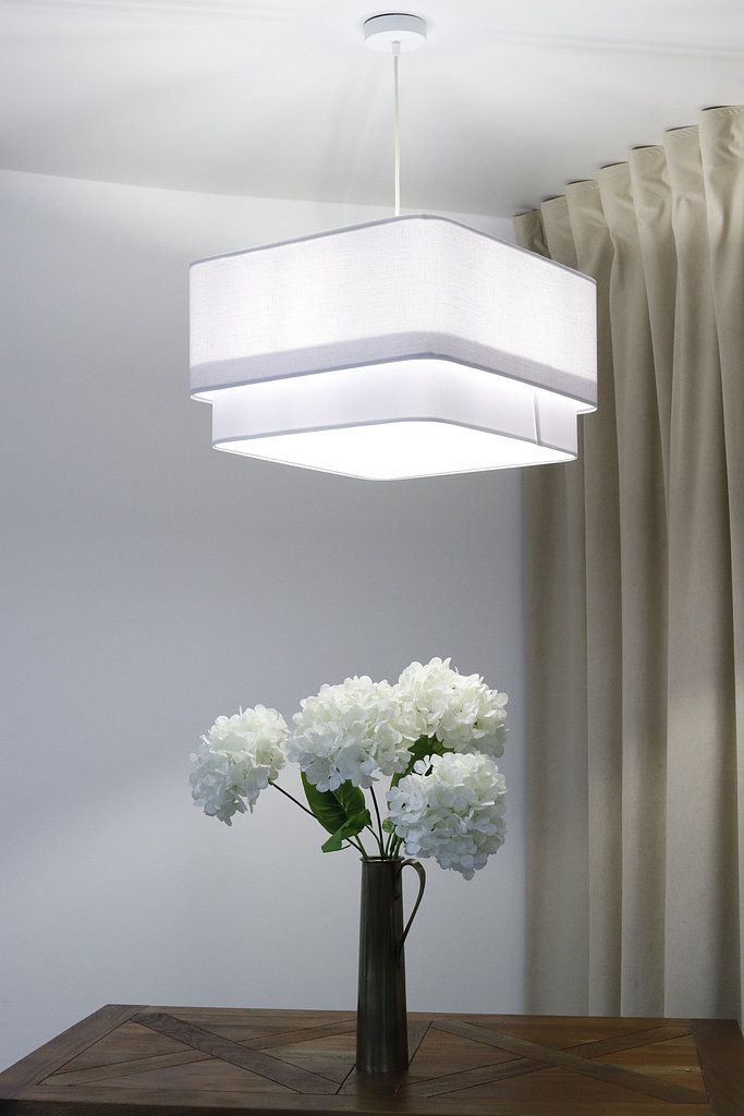 BPS Koncept Kwadro duo lampa wisząca 1x60 W biała KWD-010