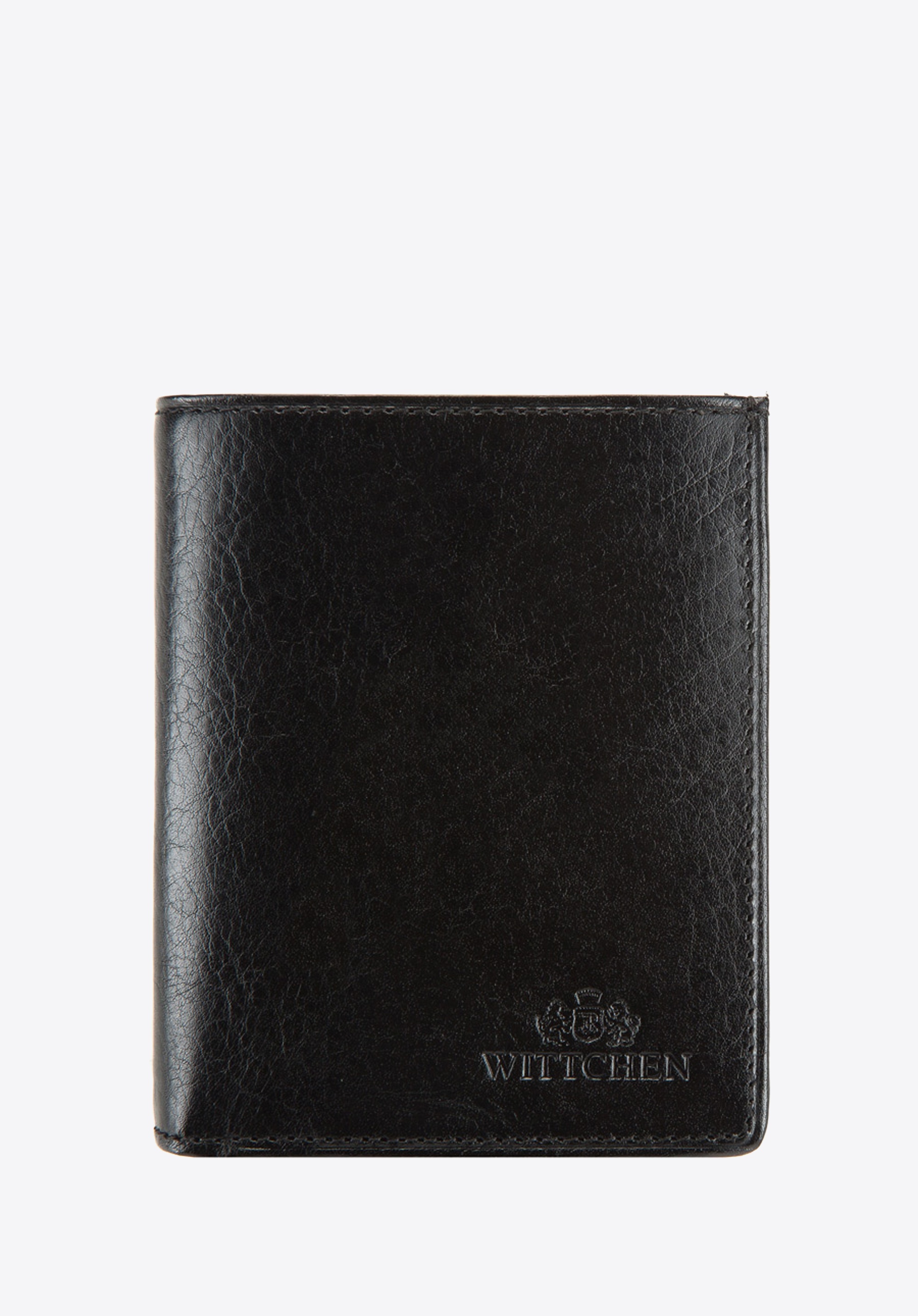 Mały portfel ze skóry naturalnej czarny