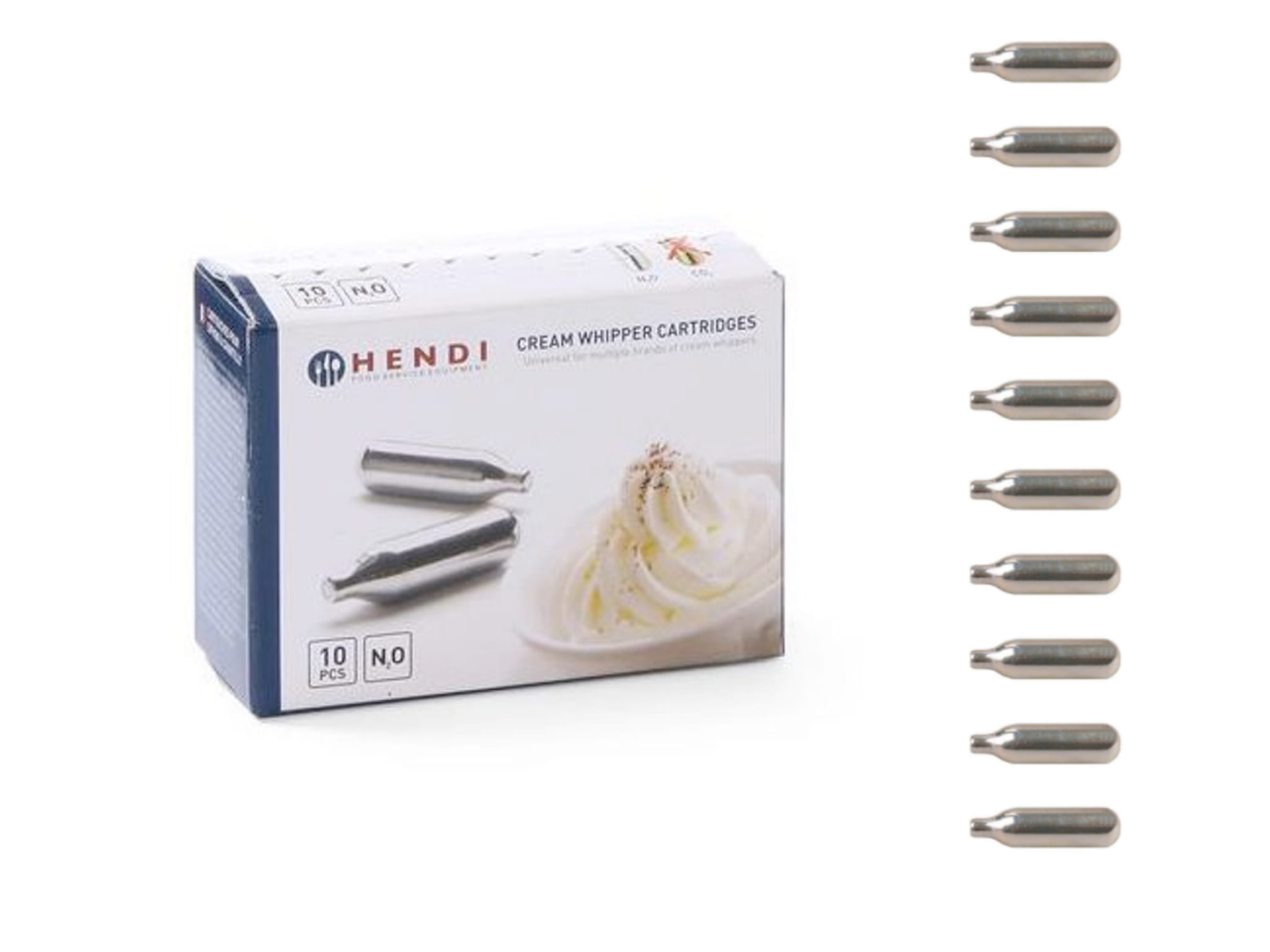Naboje do syfonu do bitej śmietany 10 sztuk