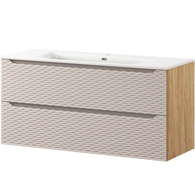 COMAD Szafka OCEAN BEIGE z umywalką meblową SKY 120 cm
