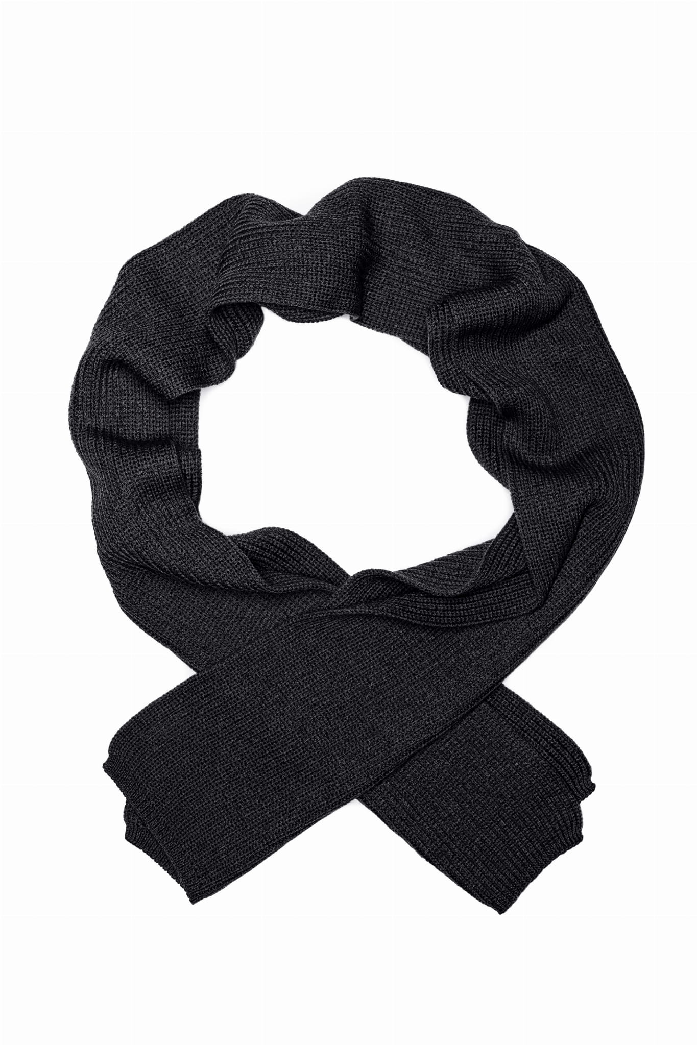 Szalik z wełny merino, szary