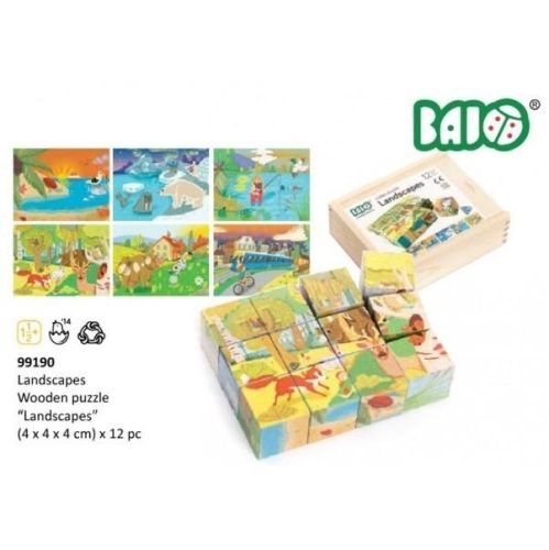Bajo drewniane puzzle układanka Krajobrazy