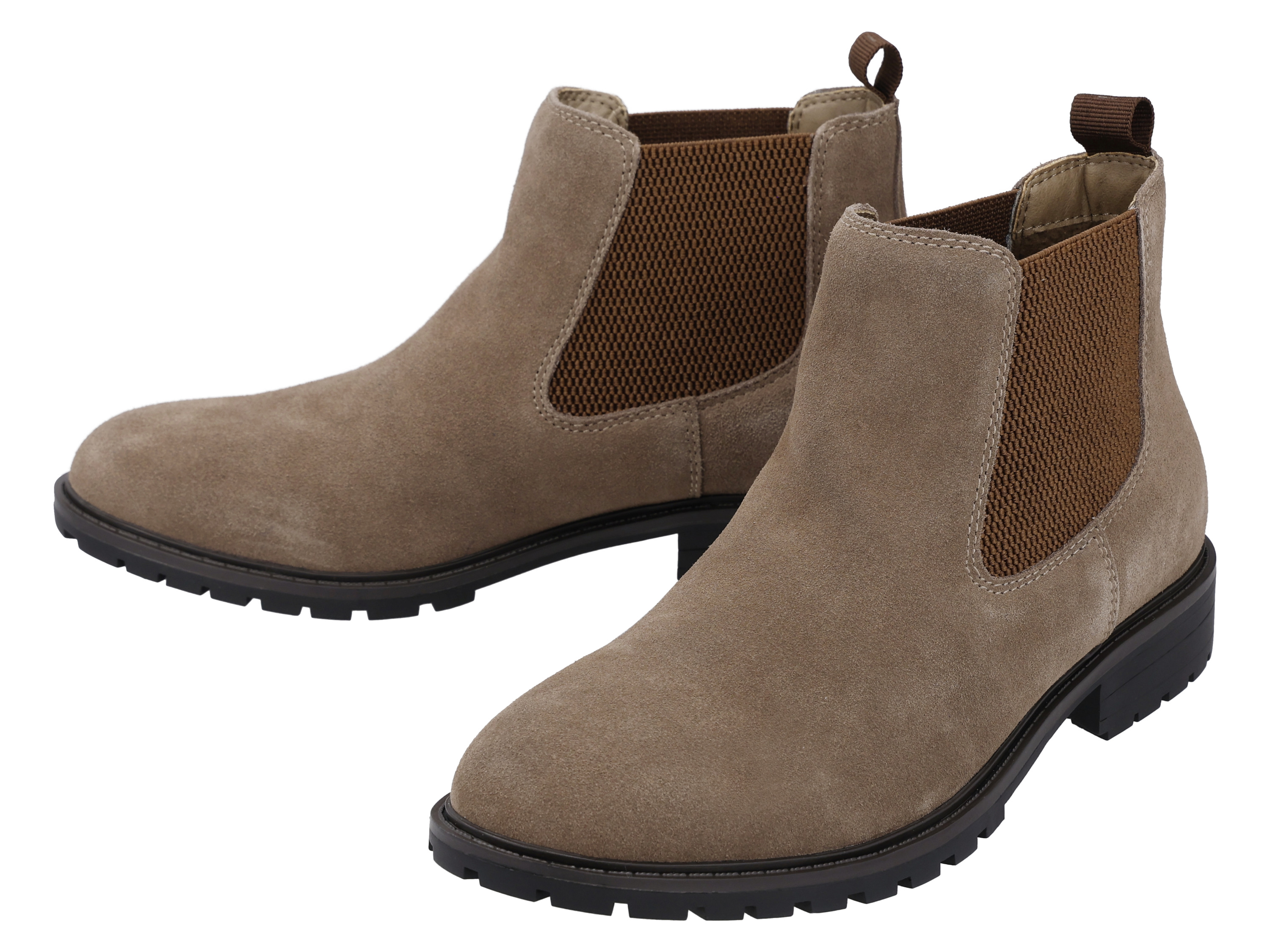 esmara Botki skórzane męskie Taupe, 44