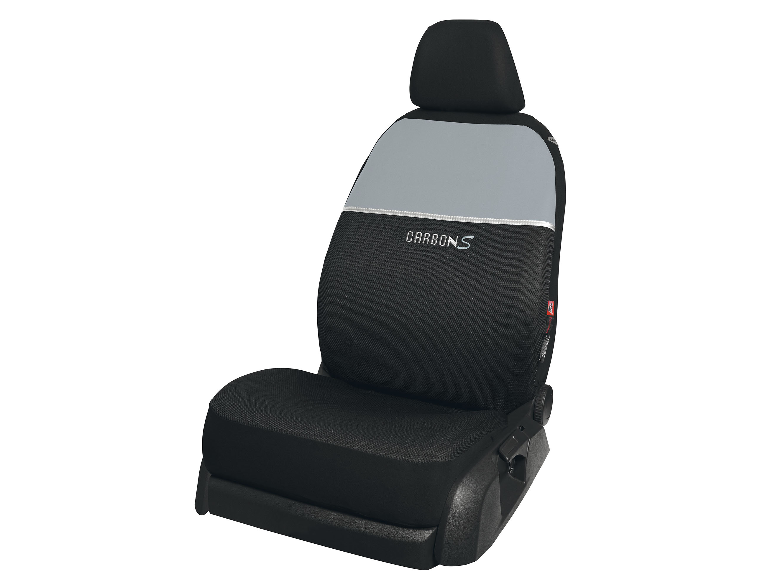 Ultimate Speed Zestaw pokrowców na fotele samochodowe Carbon, 14 elementów Srebrny