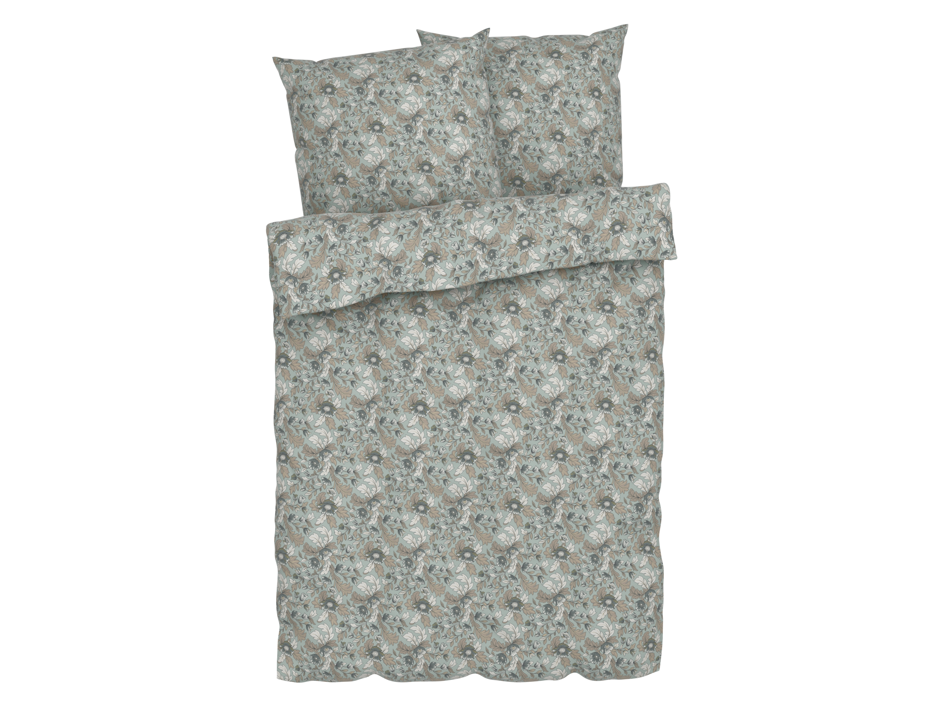 Livarno home Pościel z bawełny renforcé, 220 x 200 cm Zielony