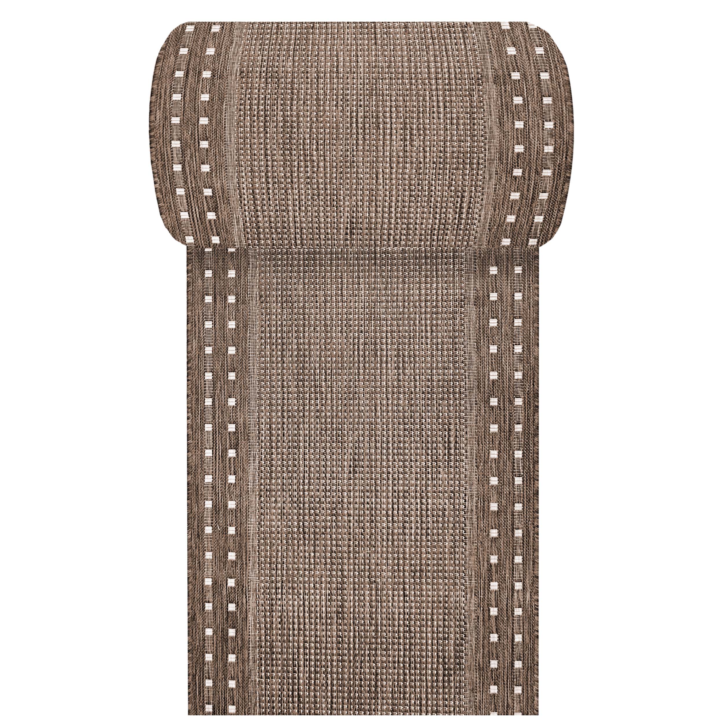 Chodnik sznurkowy na metry PATIO 11 brązowy 120 cm